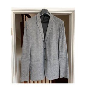 Men's Theory Sportcoat, Size 42R, Linen Blue/Grey color